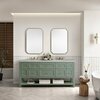 James Martin Vanities Breckenridge 72in Double Vanity, Smokey Celadon w/ 3 CM Eternal Serena Top 330-V72-SC-3ESR